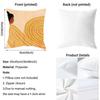 Abstract Figure Lines Girl Sofia Cushion Cover Reversible Plush Pillow Cover – For car, sofa, bedroom, perfect as a gift.