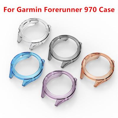 Για Garmin Forerunner 970 Έξυπνο ρολόι Θήκη Προστατευτικός Προφυλακτήρας TPU Μαλακό Μισό Κάλυμμα Φιλμ Προστασίας Οθόνης