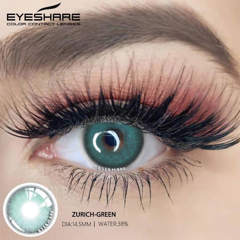 Eyeshare 1 Pair High Quality Natural Color Blue Contact Lenses Eye Cosmetic