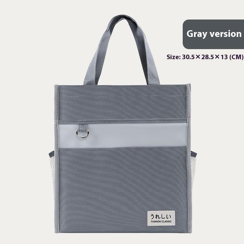 Small Fresh Tutorial Bag Simple Waterproof Multifunctional Document Bag Portable Large Capacity Art Bag Fashionable Test Papersm
