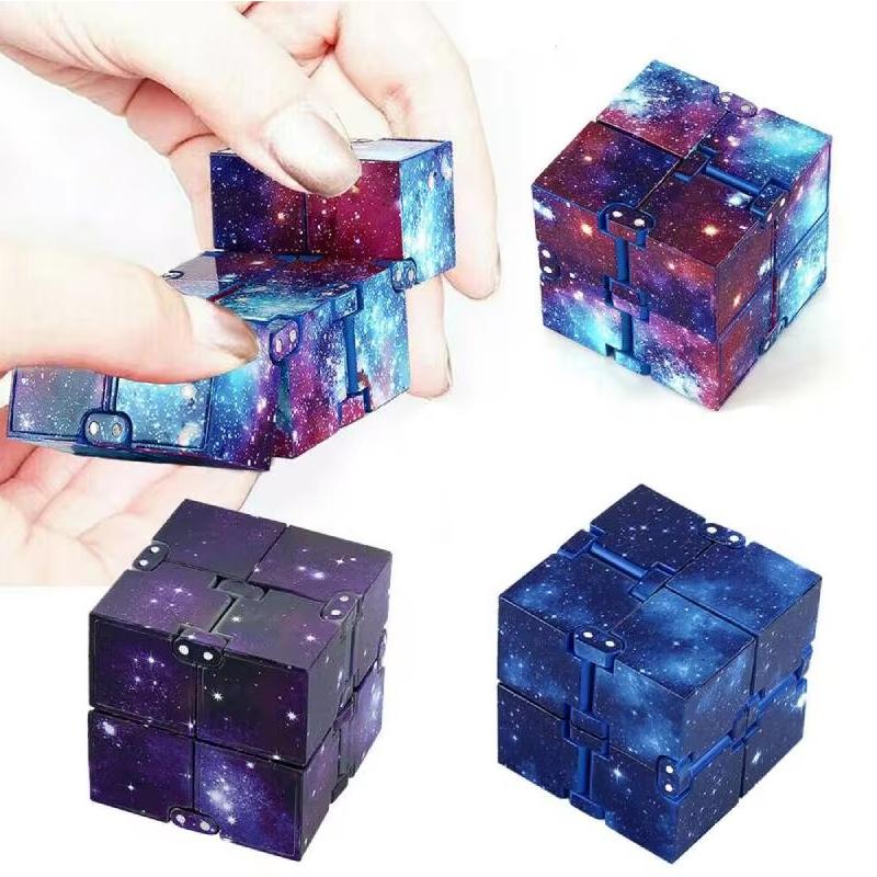 Sternenhimmel Unendlichkeitswürfel Stressabbau ADHD Sensorisch Autismus Fidget Spielzeug Für Angst Kinder Erwachsene Cubo Para La Ansiedad