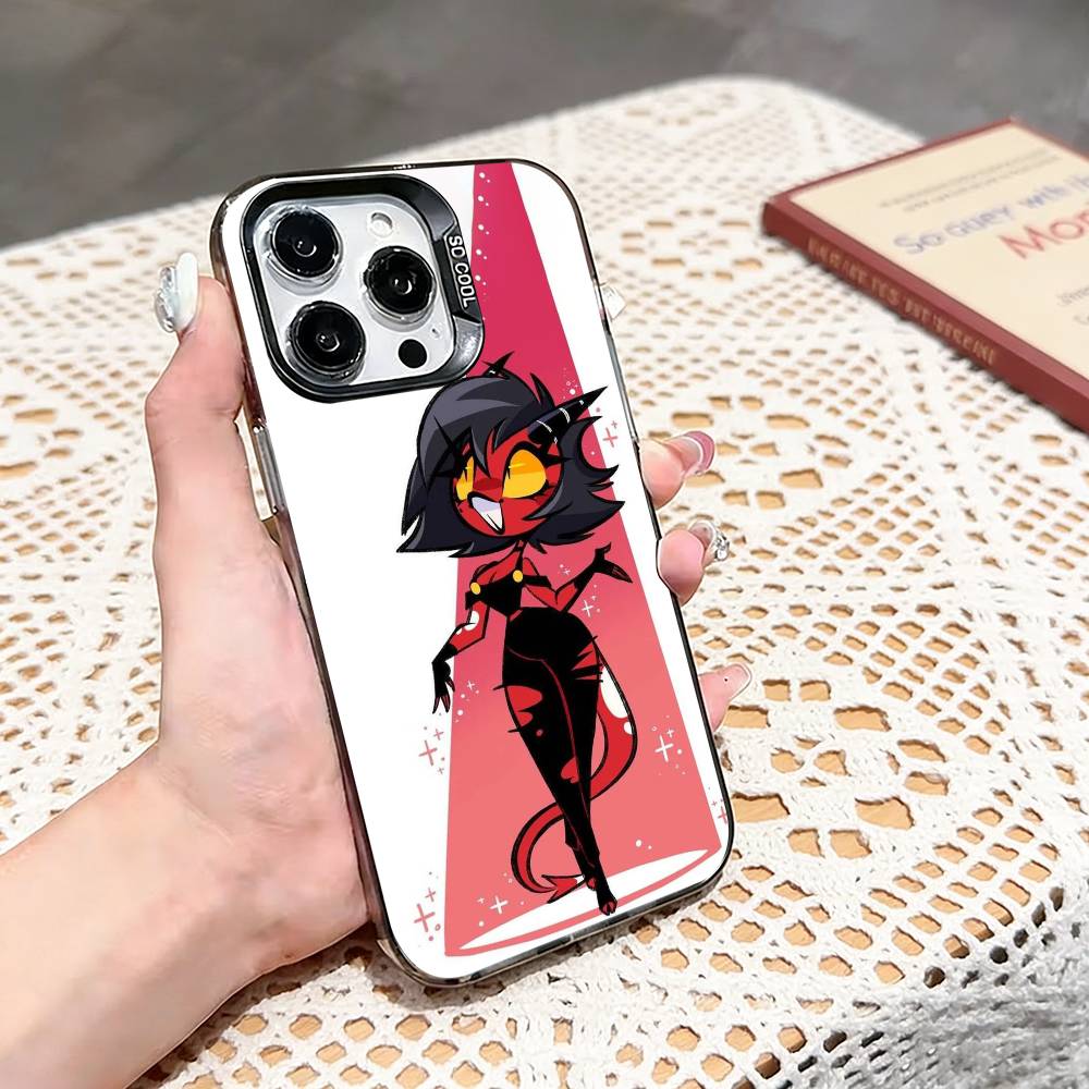Чехол для телефона Helluva Boss Милли-е для iPhone 17,16,15,14,13,12,11 Plus,Pro Max,XS,Цветной серебристый чехол для телефона iPhone16promax