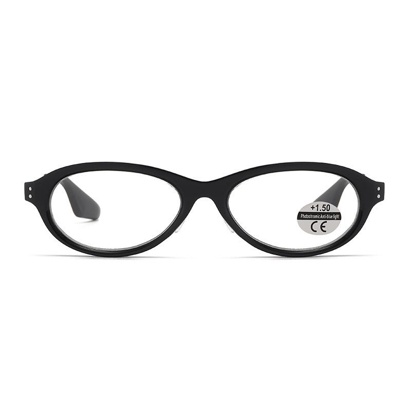 

Color-Changing Anti-Blue Light Reading Glasses with Metal Temples for Myopia and Seniors +400 Degree