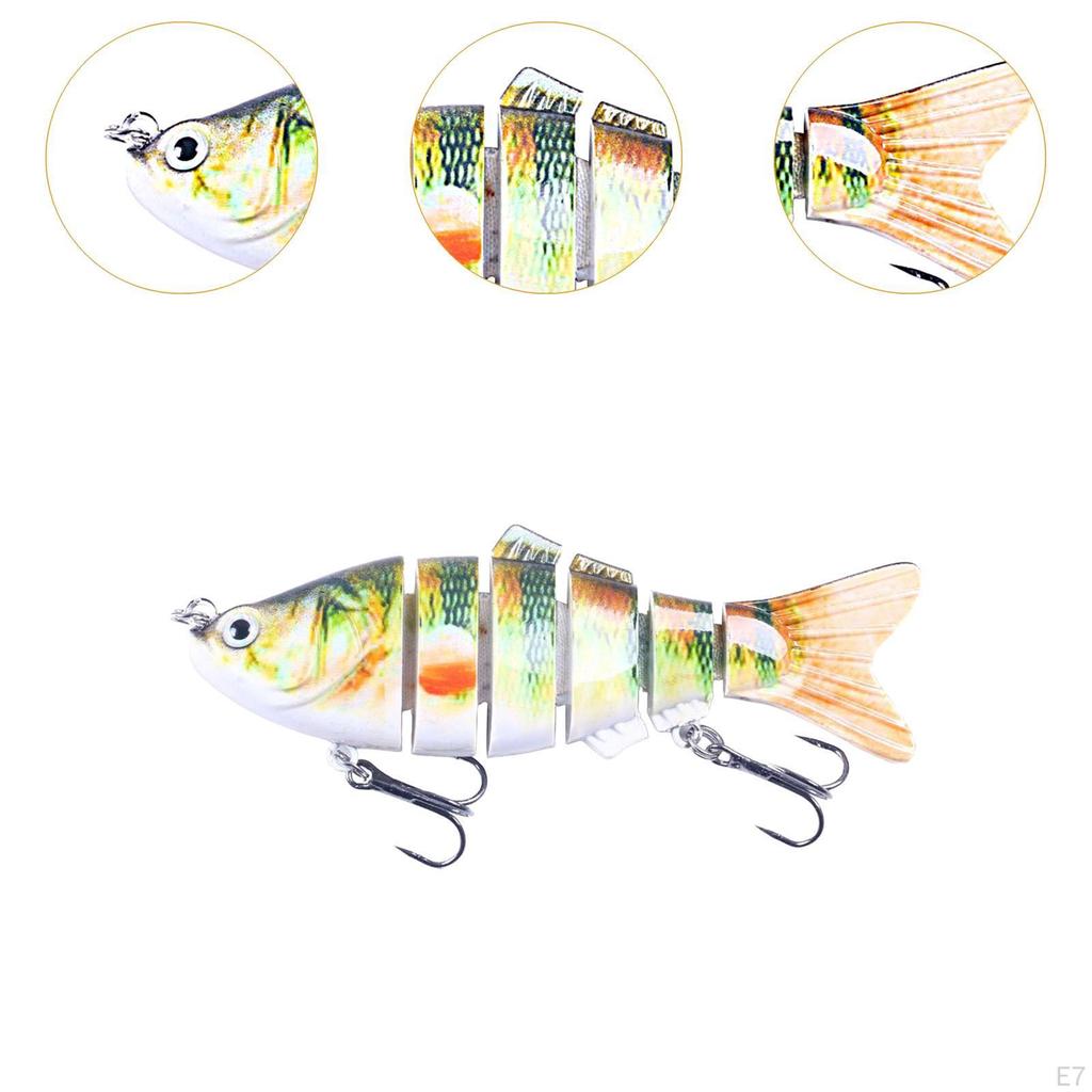 Bass Angelköder Kunstköder Realistische Lebensechte Augen Mehrgliedrig Sinkend Topwater