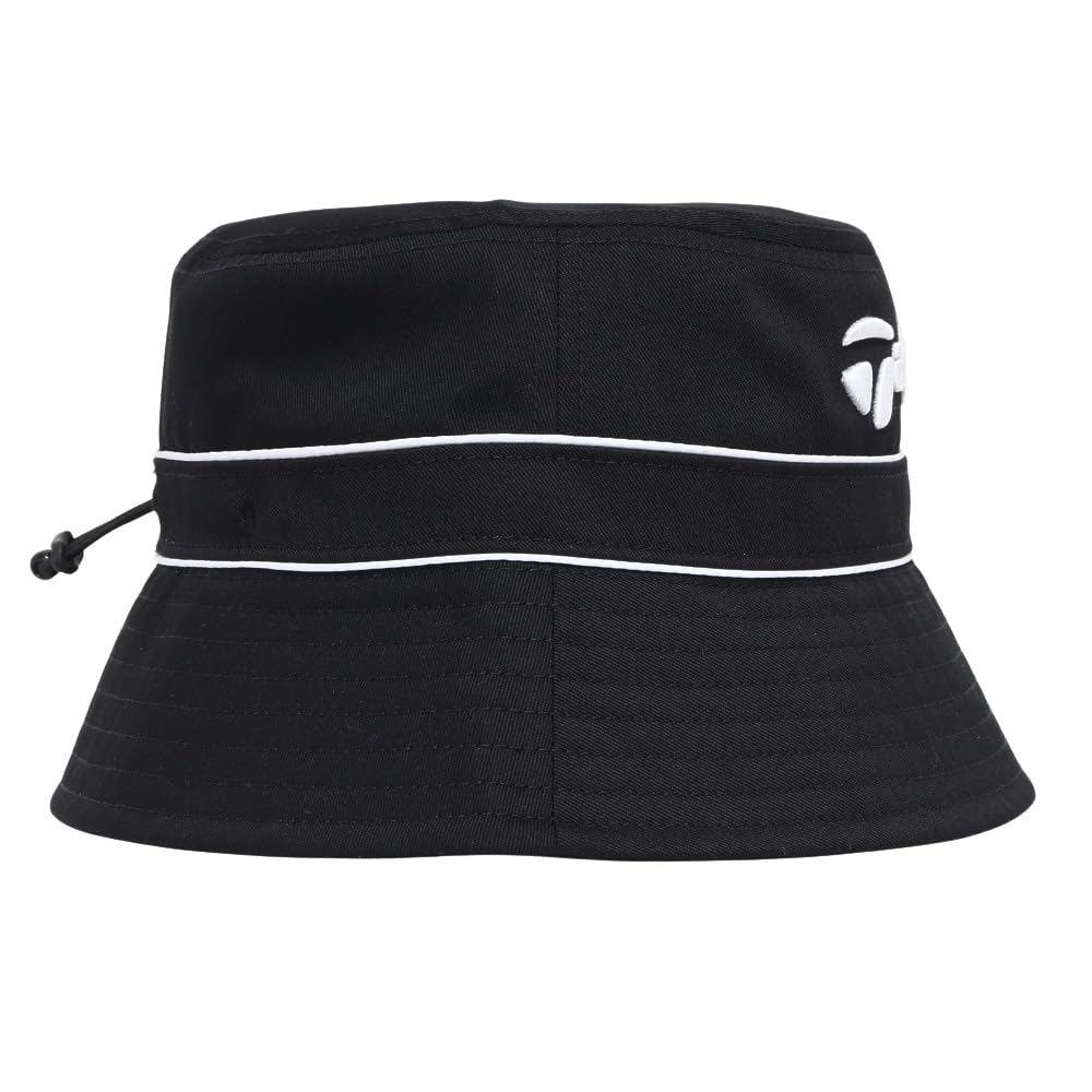 TaylorMade Men's Lined Bucket Hat, Black, Size 58cm, Visor, 2025SS UN559