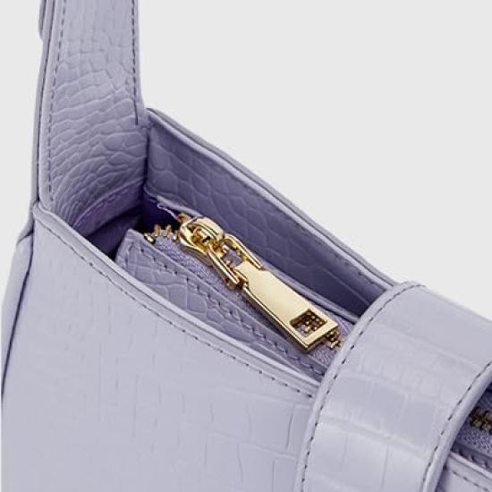 Shoulder bag for gift [VICTORIA HYDE] work, dating, parties, women's, small, fashionable, leather, handbag, women's bag, popular, (blue)