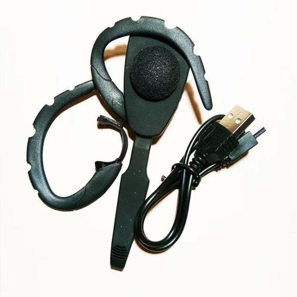 New Handsfree with Mic Silica Gel Single Ear-hook Bluetooth Headset Earphone Button