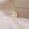 My Shape 5 Pcs Anatomical Heart Charms for DIY Necklace Bracelet Stainless Steel Human Heart Pendants for Jewelry Making Gifts