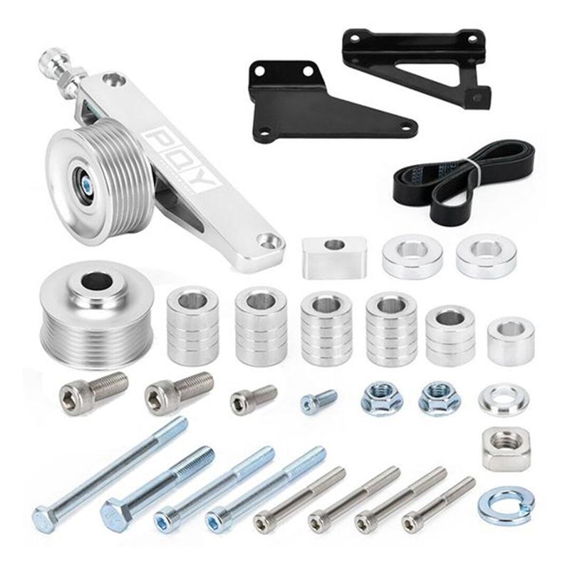 

K Series A/C& P/S Eliminator Pulley Set Kit For Honda Acura K20 K24 K-Swap Engine Systems як показано кольору