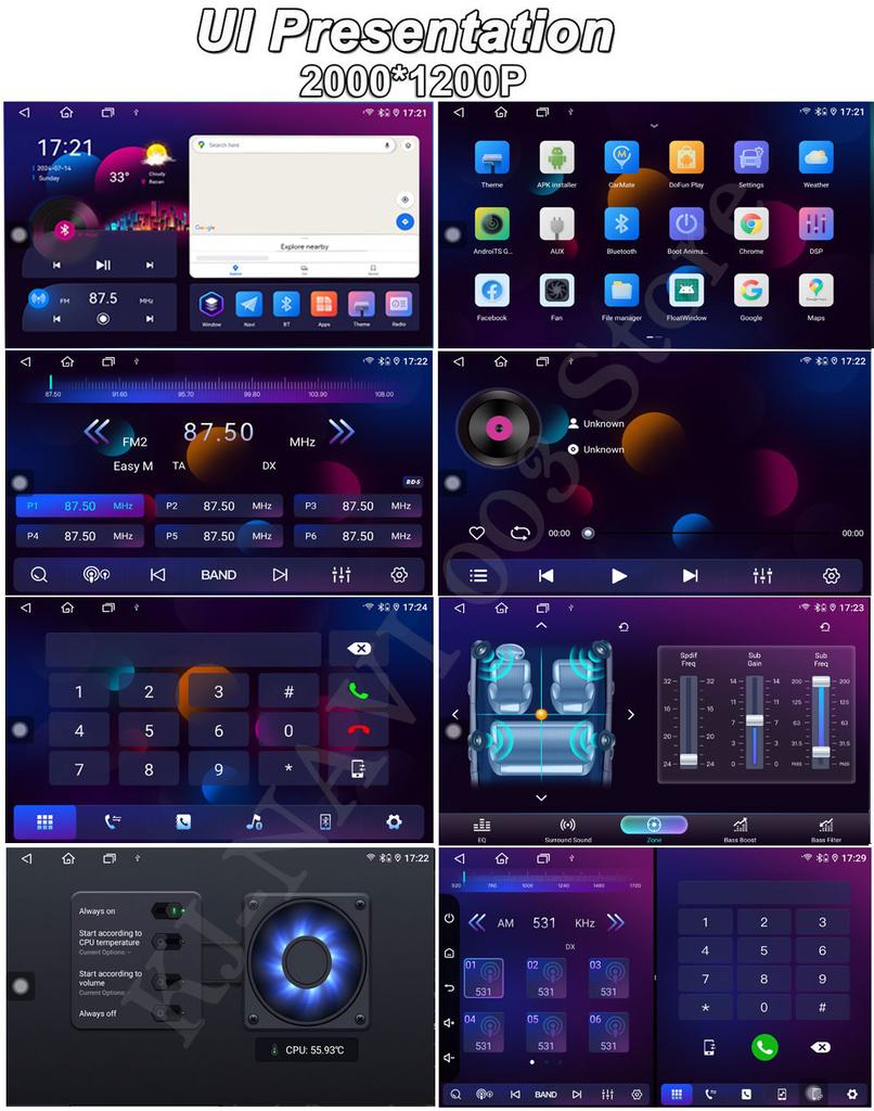 10 Inch For Jeep Wrangler 3 JK 2007 - 2018 QLED DSP RDS Android 14 Car Radio Autoradio GPS Navigation Stereo