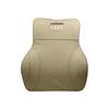 Customizable Mazda Leather Lumbar Support & Neck Pillow Set for Cars—Memory Foam, Cowhide, with Option to Add Logo