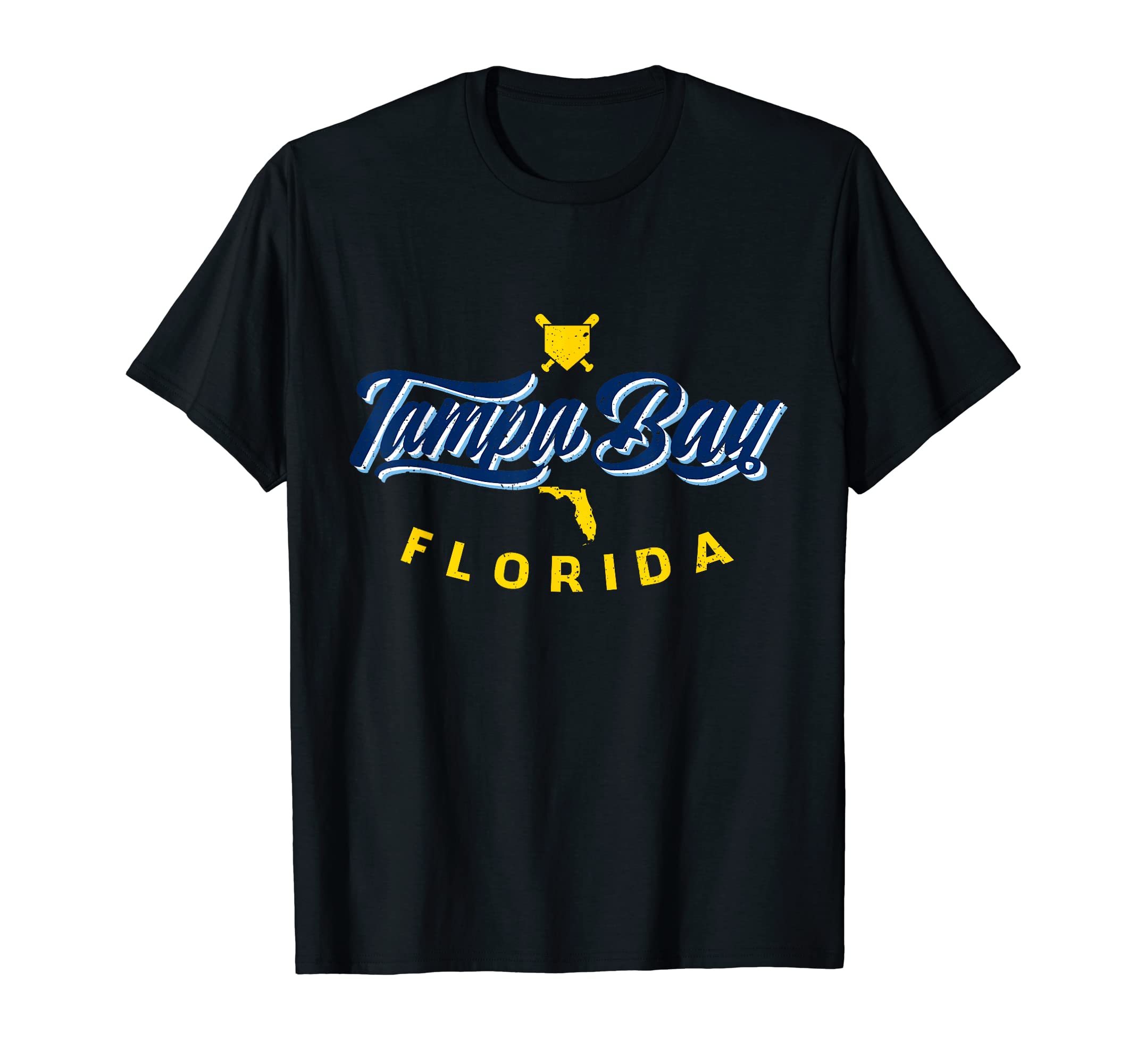

Tampa Bay, Florida Map Vintage Retro Throwback Design T-Shirt