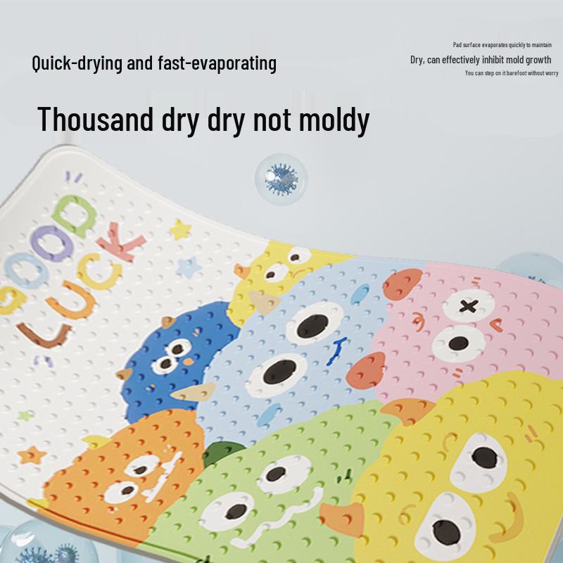 Child's Non-Slip Waterproof Bathroom Mat - Anti-Fall Shower & Toilet Floor Pad