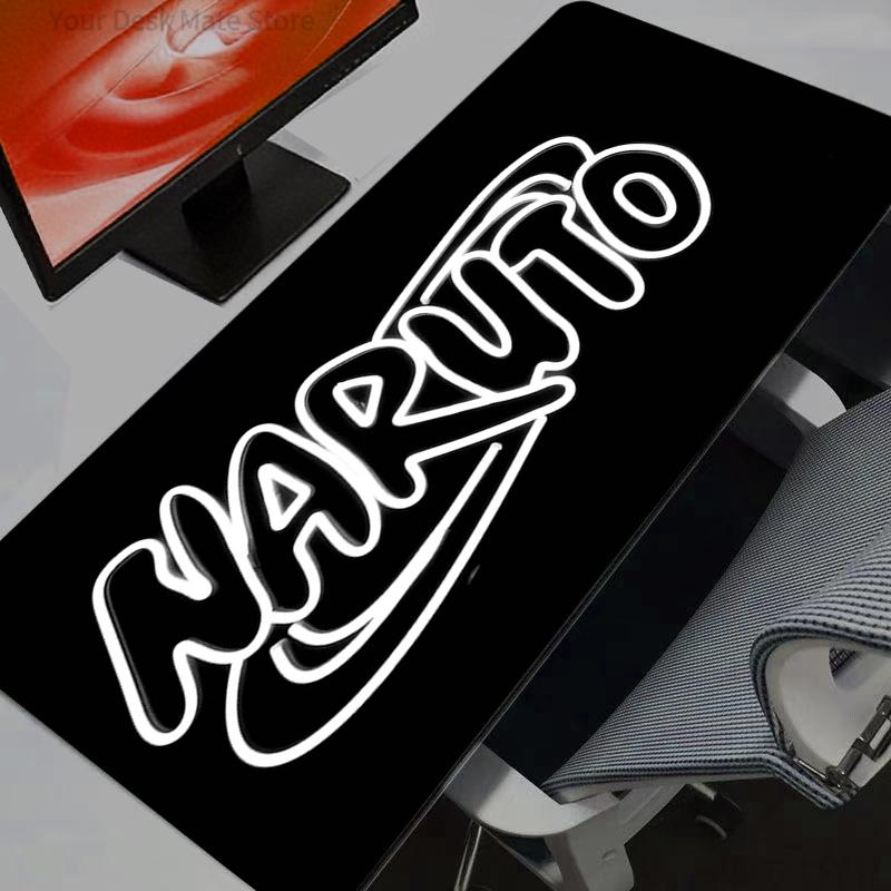 Large E-sports Mouse Pad Anime Naruto Uzumaki Smooth Flexible Rubber Gamer PC Computer Keyboard For CSGO Kawaii Rug Mosuepad