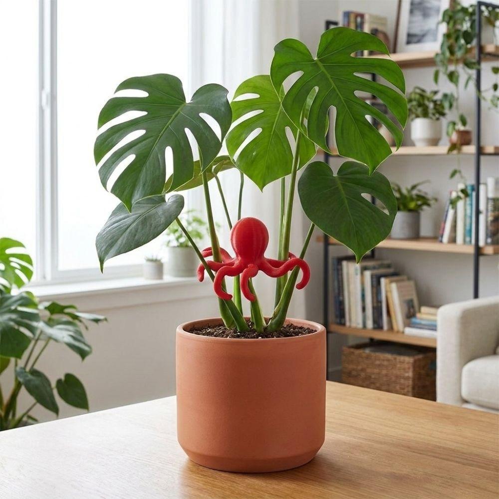 Devil-fish Shaped Plant Stem Support Creative Plant Cutting Holder Outdoor Home Gardening