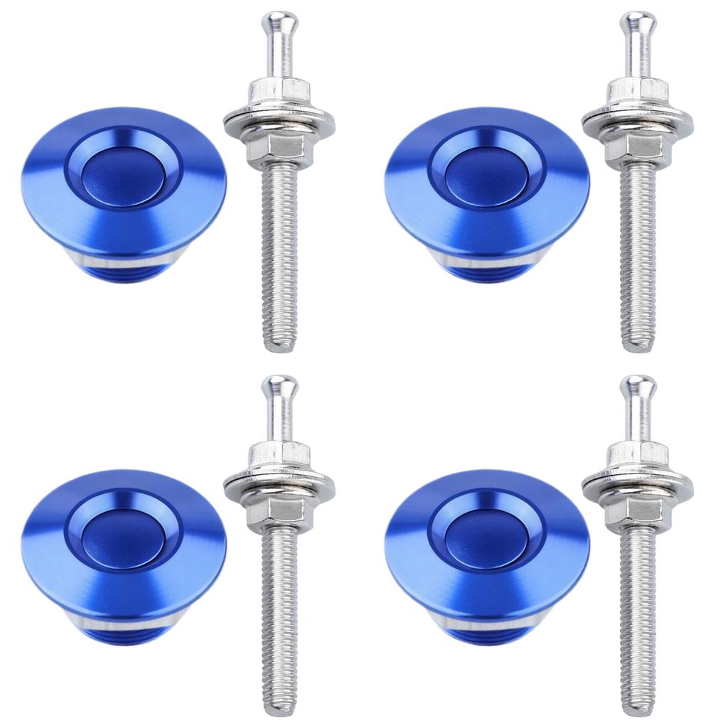 4pieces Carbon Fiber Hood Locks For Extra Security Insurance For Car Bonnet Car Hood Lock