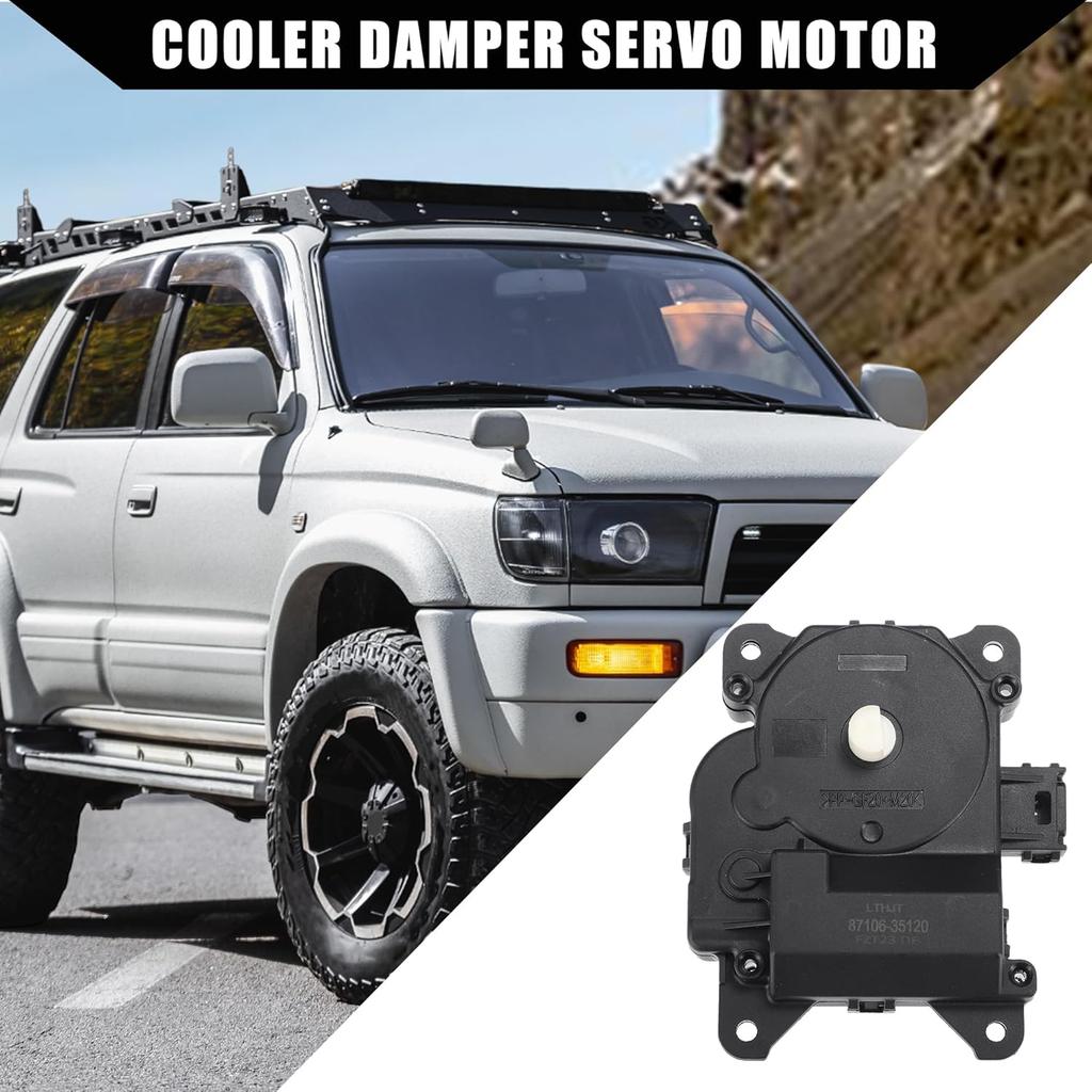 No.8710635120 HVAC Blend Air Door Actuator for Toyota 4Runner 2003-2009 for Toyota FJ Cruiser 2010-2014 / Front/Durable Plastic / 1 Pcs Black