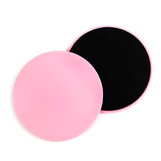 

1 пара скользящих дисков для фитнеса, двусторонние, доступны из пены EVA, тренировочные скользящие диски для наращивания мышц живота, слайдер, скользящая пластина для упражнений розовый