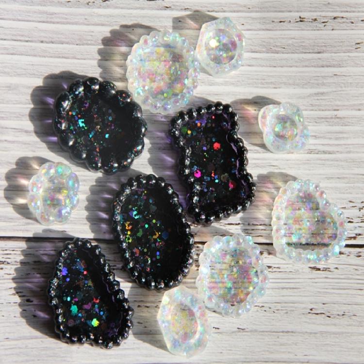 Silicone Craft Mold With Vintage Pearls Plate Pattern Multi Material Jewelry Making Tool For DIY Enthusiasts