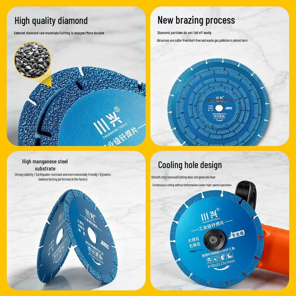 Diamond Saw Blade for Dry Cutting Marble, Quartz, Artificial Stone, Ceramic Tile