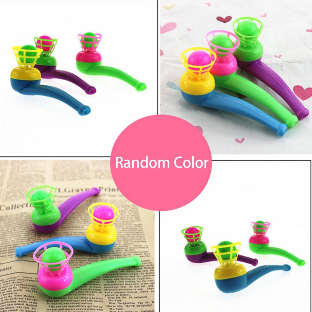1pcs Random Color Pipe Blowing Ball Toys For Kids Outdoor Sports Games Balance Training Learning Toys Boys Girls Funny Toy