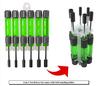 Engineer Precision Nut Driver Set, 3-6mm, DK-14, Green