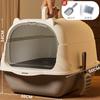 Extra-large fully enclosed cat litter box, anti-splash cat litter tray, cat toilet with UV sterilization, cat litter cabinet, pet supplies
