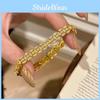 Geometric Zircon Copper Coin Bracelet For Women Gift Gift Giving