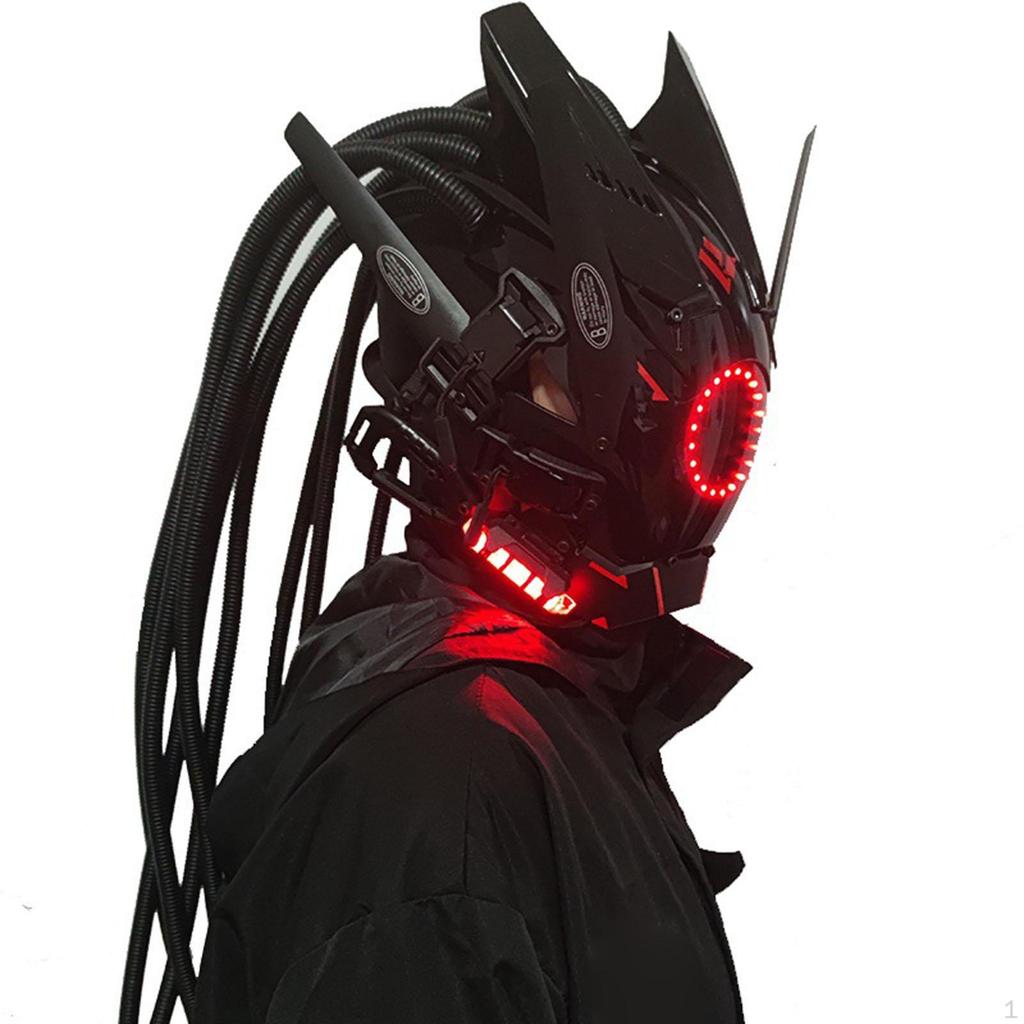 Casco Costumi Rastrellature Cool Cosplay per Uomini Carnevale