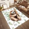 Sloth In The Jungle Square Rugs Are a Great Choice for Living Rooms, Bedrooms, Home Décor, and As Gifts.