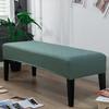 Jacquard Piano Chair Cover Stretch Jacquard Dining Bench Covers Rectangular Solid Color Thickened Stool Seat Cover 1PC