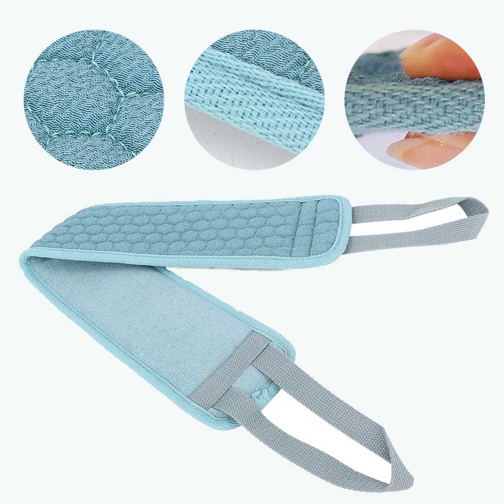 Long Household Exfoliating Back Bath Scrubber Double sided Shower Cleaning Tool Bath Foam Towl