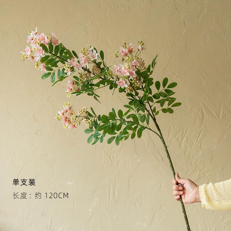 

Simulation locust flower stamen landscaping fake flower purple powder home wall soft decoration celebration розовый