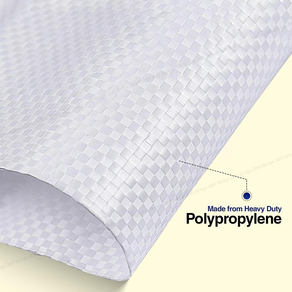 (55 x 85cm, 20 pack) BAG SACKS WOVEN LARGE EXTRA HEAVY DUTY RUBBLE SAND BAG SACKS POLYPROPYLENE PB