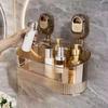 Acrylic Bathroom Shower Shelf Organizer with Suction Cup,Transparent Storage Rack for Skin Care Products, Bathroom Supplies Rack