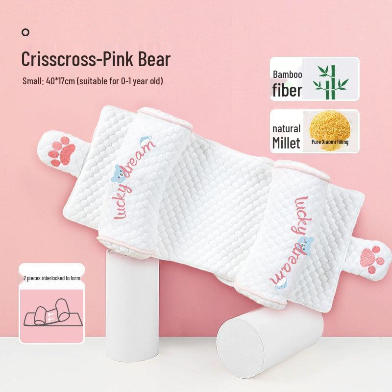 Oreiller pour bébé réglable anti-tête plate (0-6 Mois+) pour les Nouveau-nés