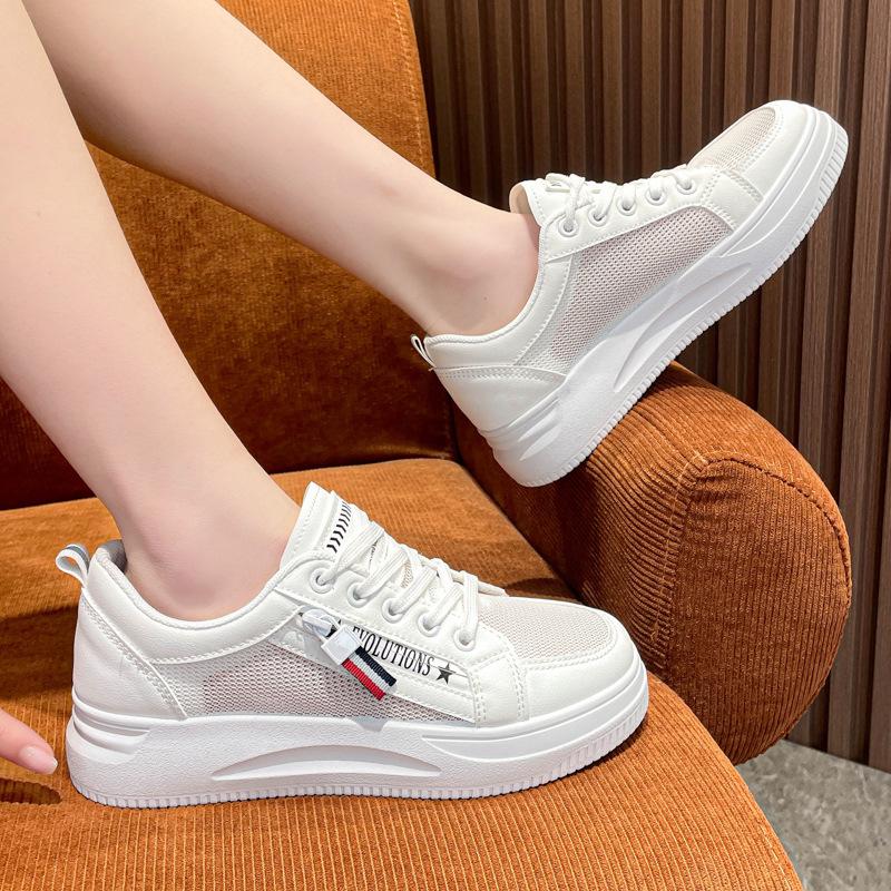 Spring new ins basic mesh student board shoes breathable casual shoes