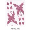 Lace Fake Tattoo Temporary Tattoo Red Mehndi Stickers Red Henna Tattoo Decals  Women/Lady