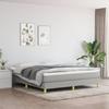 3144183 vidaXL Divan-lit Tapissier Avec Matelas Gris Clair 160x200cm Tissu