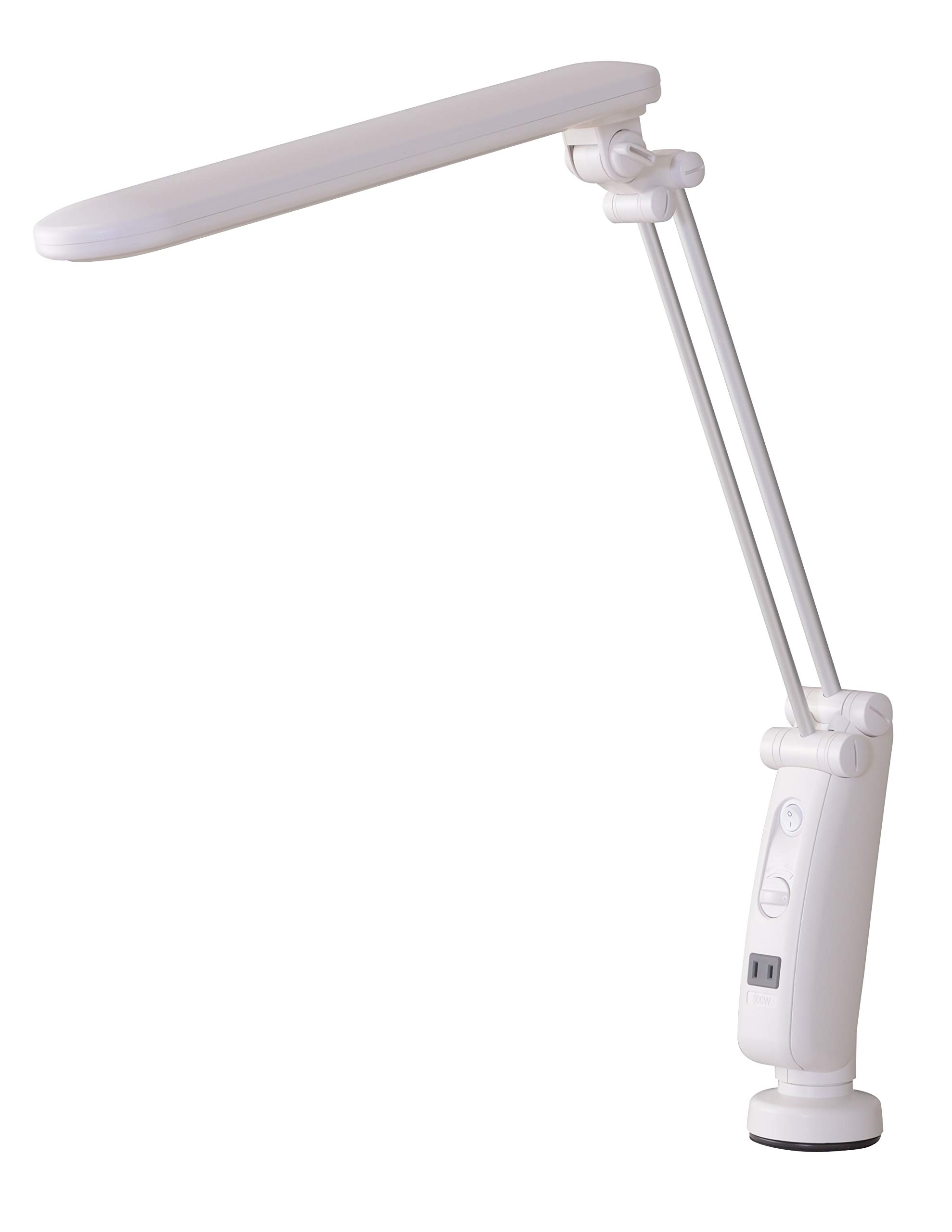 

Palette Life LED Desk Light, Stand Light, Clamp, Eye-Friendly, Outlet Included, Stepless Dimming