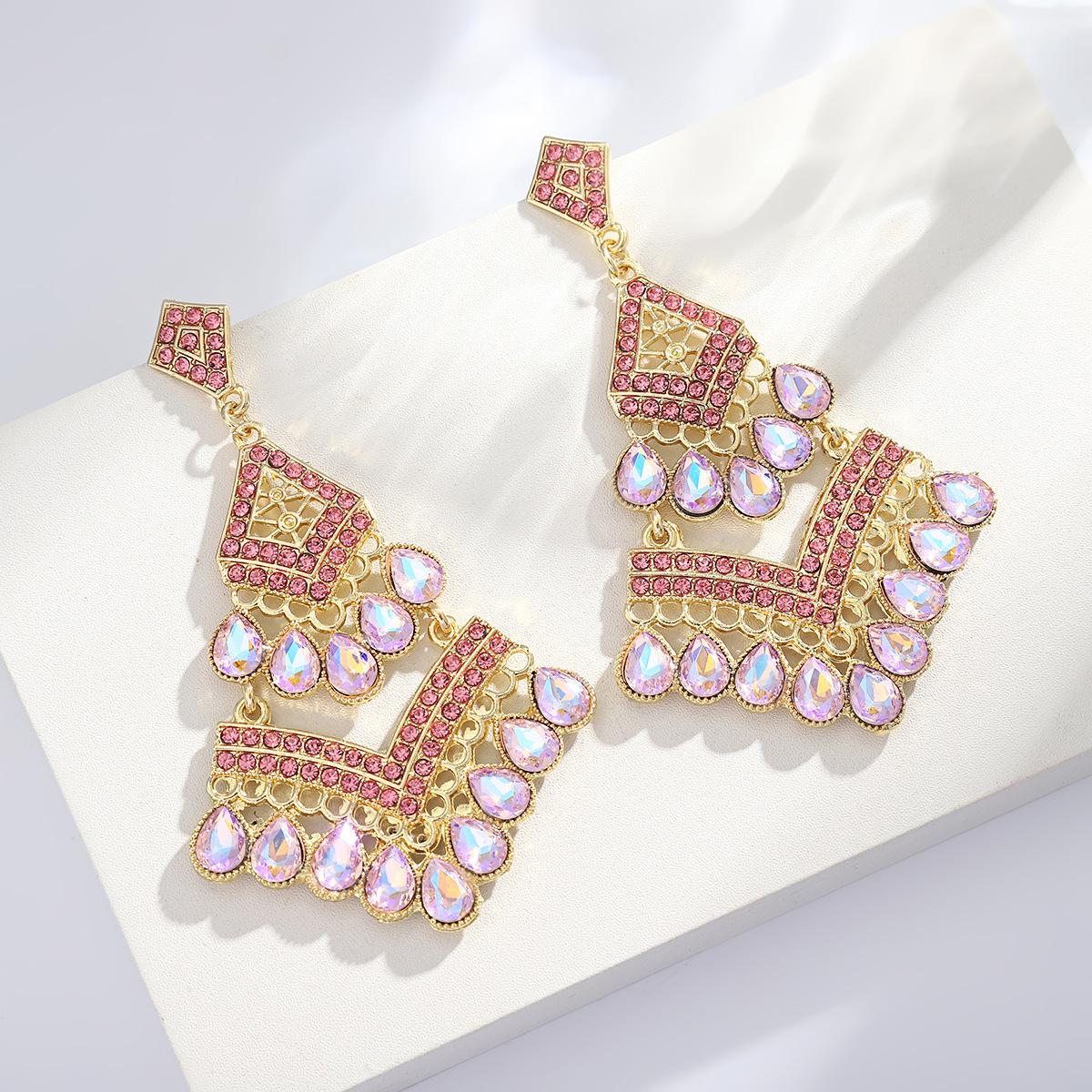 

New Arrival Pendant Earrings Ethnic Style Cut Out Geometric Earrings Accessible Luxuryclassy Earrings