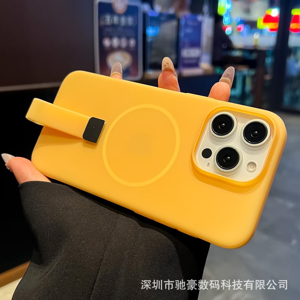 Applicable to iPhone17promax jelly liquid silicone mobile phone case Apple 16 creative lanyard 15 all-inclusive anti-drop