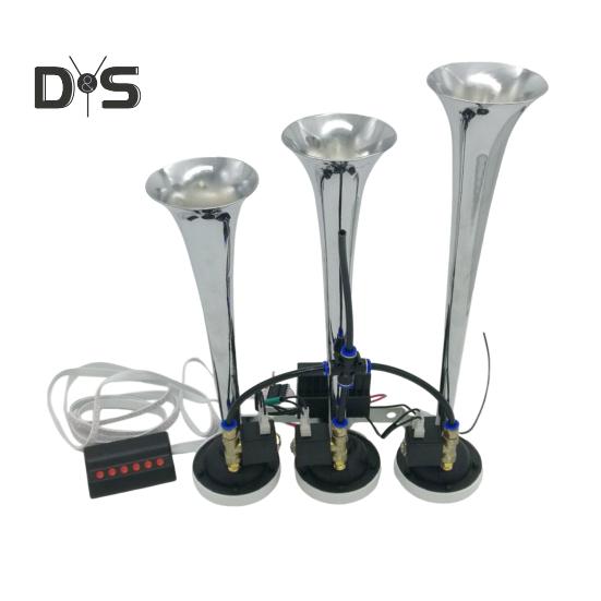 

Супер громкий электрический воздушный гудок с компрессором, полированная поверхность, устойчивая к ржавчине, простая установка, широко используемый водонепроницаемый воздушный гудок для автомобилей и грузовиков серебряный