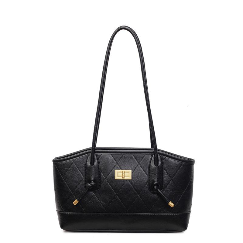 Retro matte small bag women's new fashion contrasting colors autumn and winter popular commuter shoulder bag