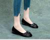 Bow rhinestone single shoes 2025 spring new shallow mouth women's shoes pointed women's single shoes one pedal work shoes thick heel