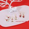 European & American Santa Claus Pendant Earrings - Creative Holiday Fun Design for Women