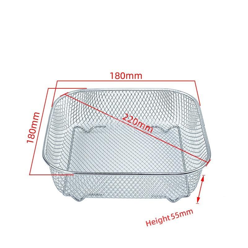 304 Stainless Steel Dried Fruit Mesh Frying Basket Mesh Suitable for Supor Midea Changdi and Joyoung Electric Ovens and Air Fry