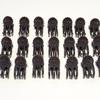 10pcs Butterfly Orchid Clips Plastic Plant Support Clips Brown Garden Ties for Flower Stem Fixing Gardening Supplies