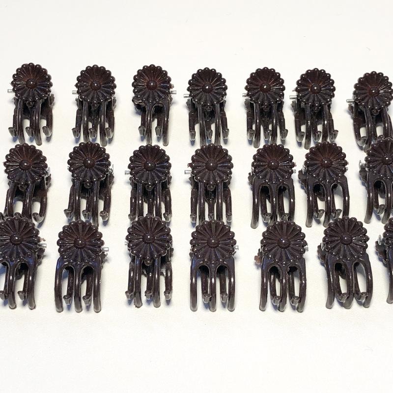 10pcs Butterfly Orchid Clips Plastic Plant Support Clips Brown Garden Ties for Flower Stem Fixing Gardening Supplies