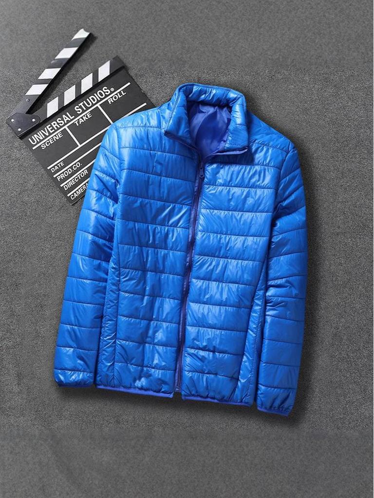 Herren Kapuzenjacke Minimalistisch Baumwolle - Trendige Kurze Einfarbige Lässige Oberbekleidung